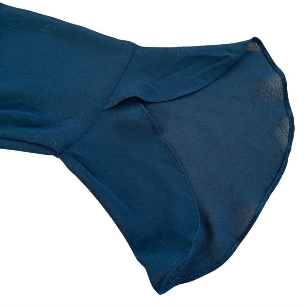 Calvin Klein Collection Flutter V Neck Top - Picture 4 of 5